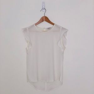 Ruffle Sleeve Babaton Shirt